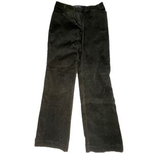 TALBOTS Corduroy Signature Five-Pocket Black Straight Leg Pants Women's Size 2P